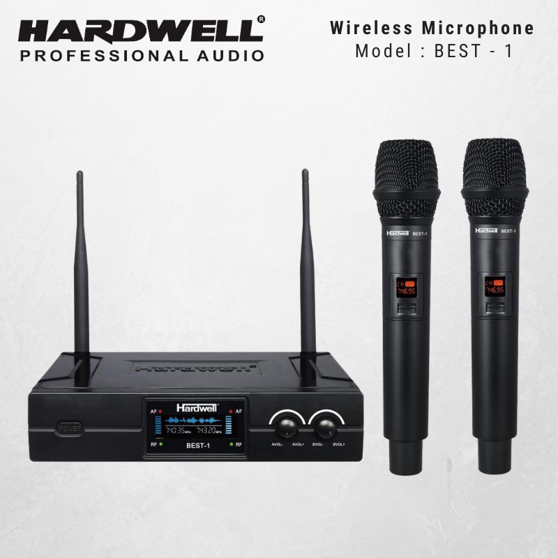 Mic Wireless Hardwell BEST 1 Dual Handle Original