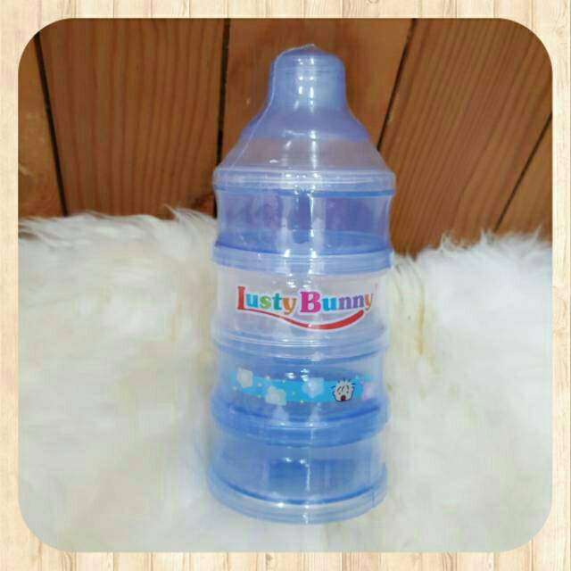 Training cup lusty bunny isi 3 / 4 , tempat susu formula, takaran susu formula