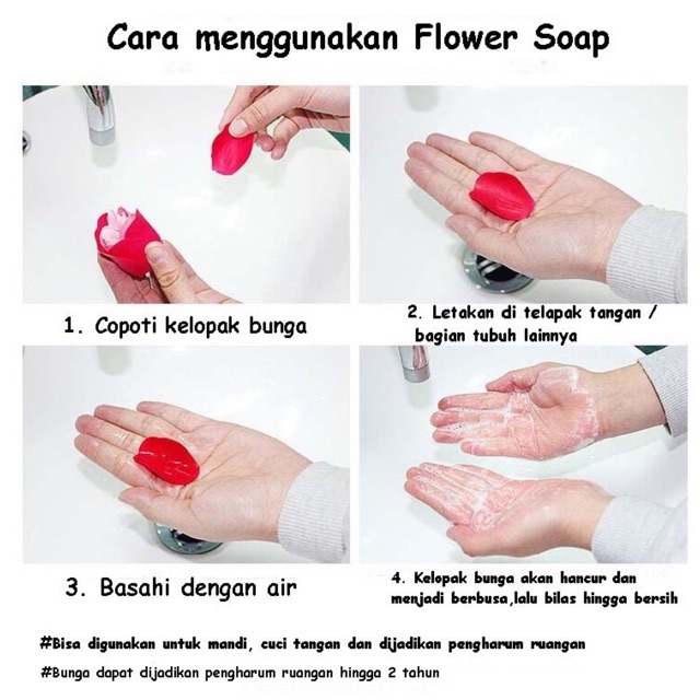 PINK  DOUBLE - BOUQUET ROSE SOAP FLOWER BUNGA SABUN HADIAH VALENTINE