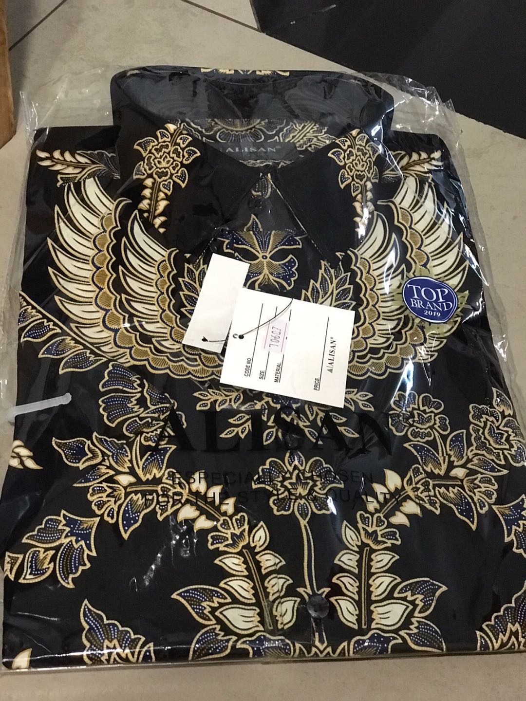 Kemeja Batik Alisan Slimfit Lengan Pendek Batik Pria