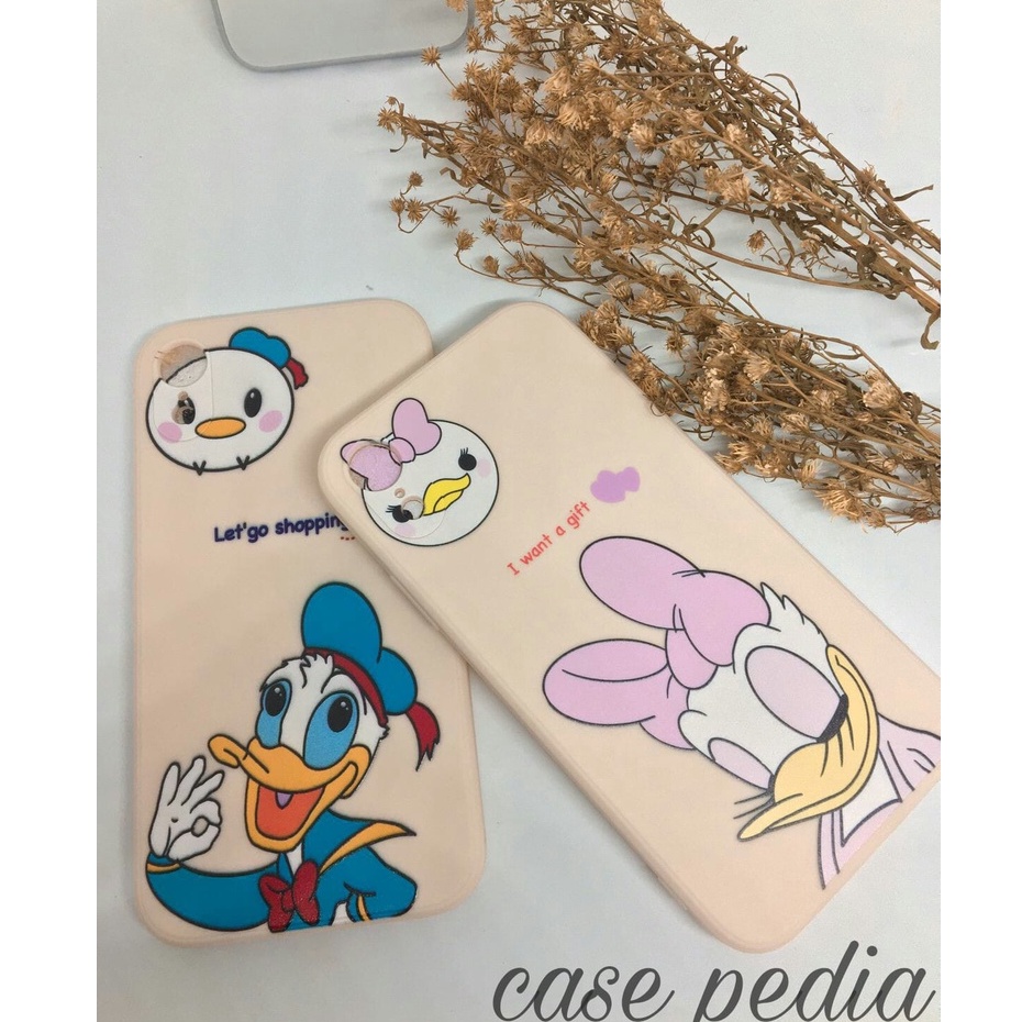 Soft Case Xiaomi Redmi Note 5 7 8 9 10 10s 11 4G 5G PRO Xiaomi POCO X3 NFC / X3 PRO GT Disney Donald Cartoon Silikon Casing Square Edge