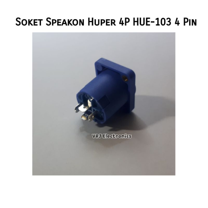 Soket Speakon Huper 4P HUE-103 4 Pin