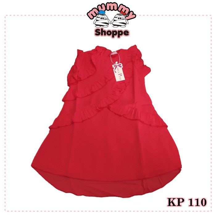 Dress Anak siffon Korea Pink Kode KP 110