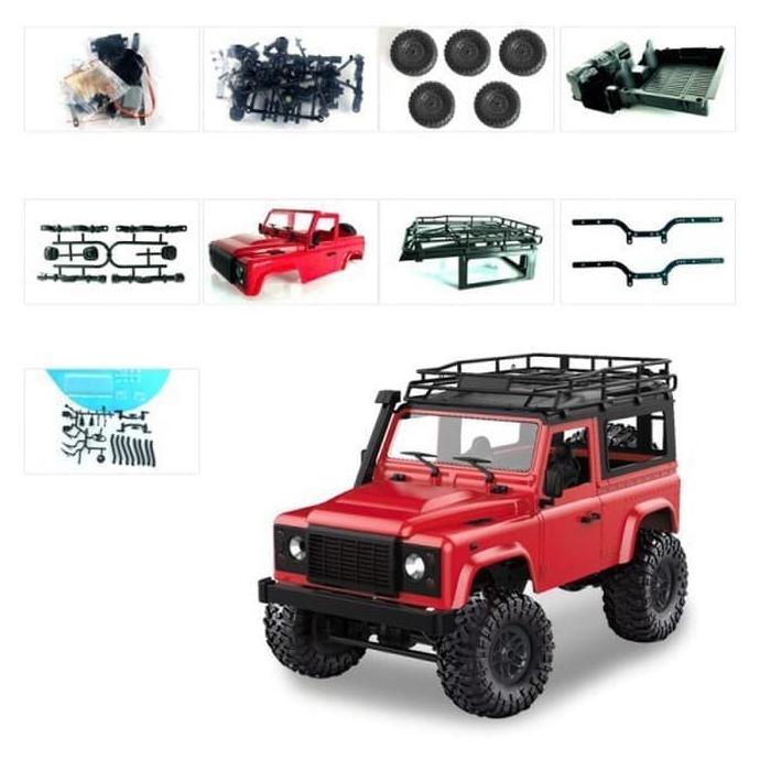 MN-90K D90 CROSS COUNTRY KIT (RED) 1/12 2.4GHZ RC ADVENTURE OFFROAD