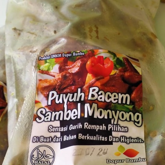 Puyuh Ungkep Bacem Isi 5 Ekor Sambel Monyong /Puyuh Ungkep Presto / Frozen Food