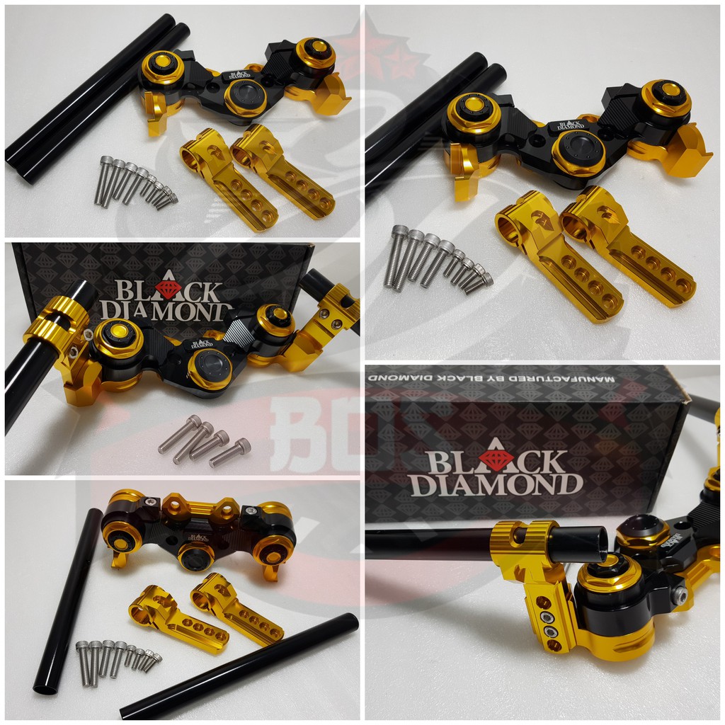 stang jepit nmax pcx lokal black diamond