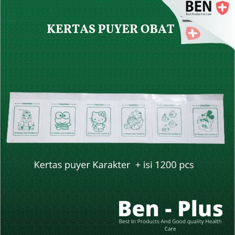 Kertas Puyer Karakter Kartun