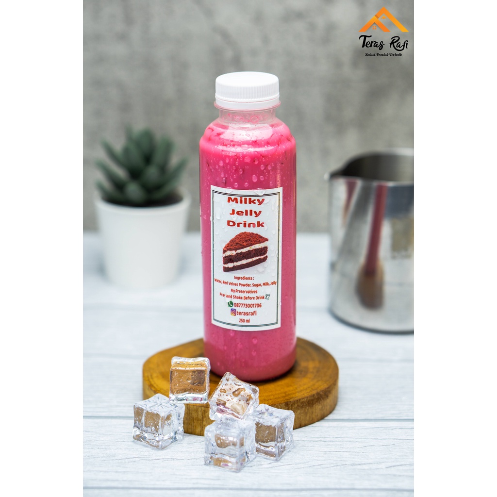 

Milky Jelly Drink Red Velvet Premium Terasrafi 250ml