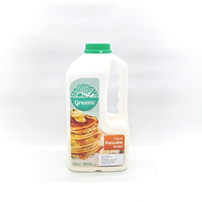 

pakai-siap-tepung-bumbu-tepung- green's pancake shake maple 325gr -tepung-bumbu-tepung-siap-pakai.