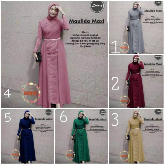 Maulida Maxi dress borkat