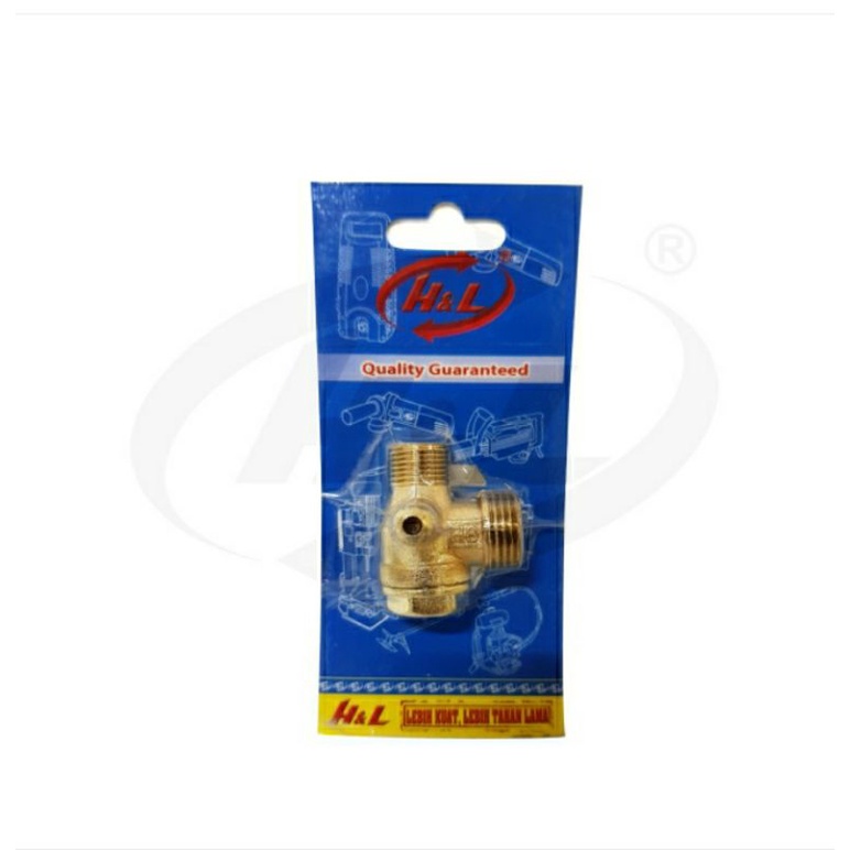 T valve kompresor . Sparepart kompresor . Sambungan Tee kompresor . Kompresor T valve