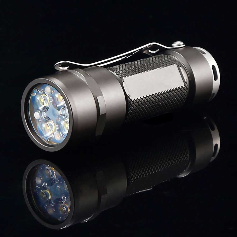 JETBeam RRT03 Raptor Flashlight Senter Tactical LED 1400 Lumens Hitam NICHIA 219C