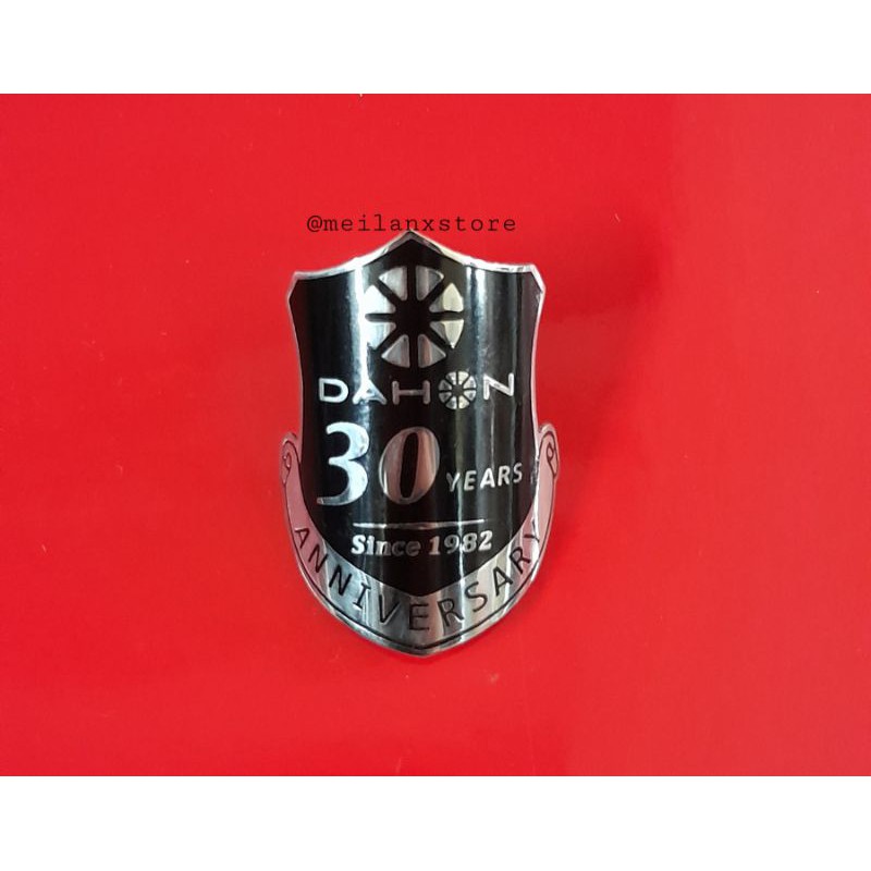 Custom Emblem sepeda Dahon 30th