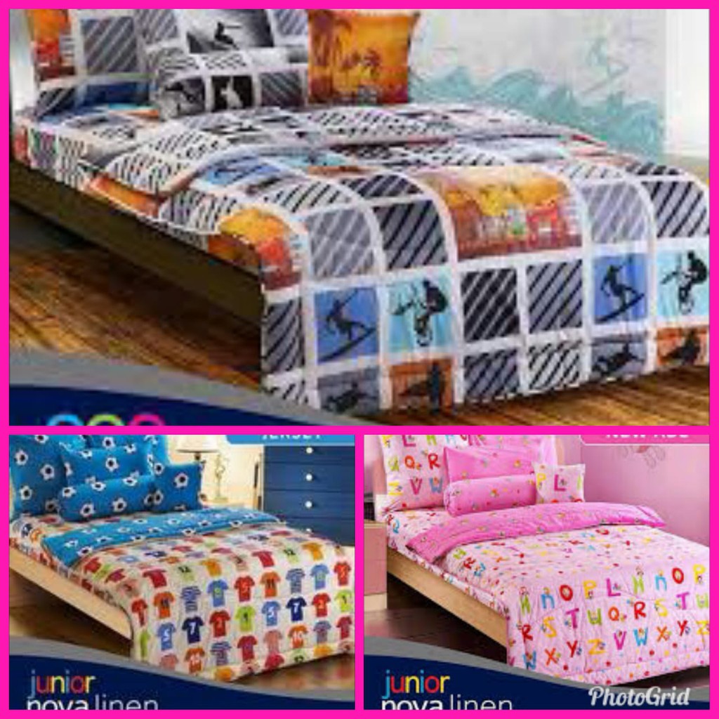 Bed Cover Nova Linen No 3 120x200cm Shopee Indonesia