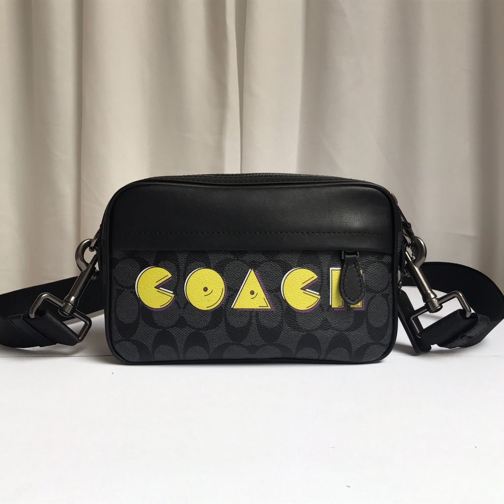 coach 72923 men's shoulder bag messenger bag small square bag camera bag   xjb