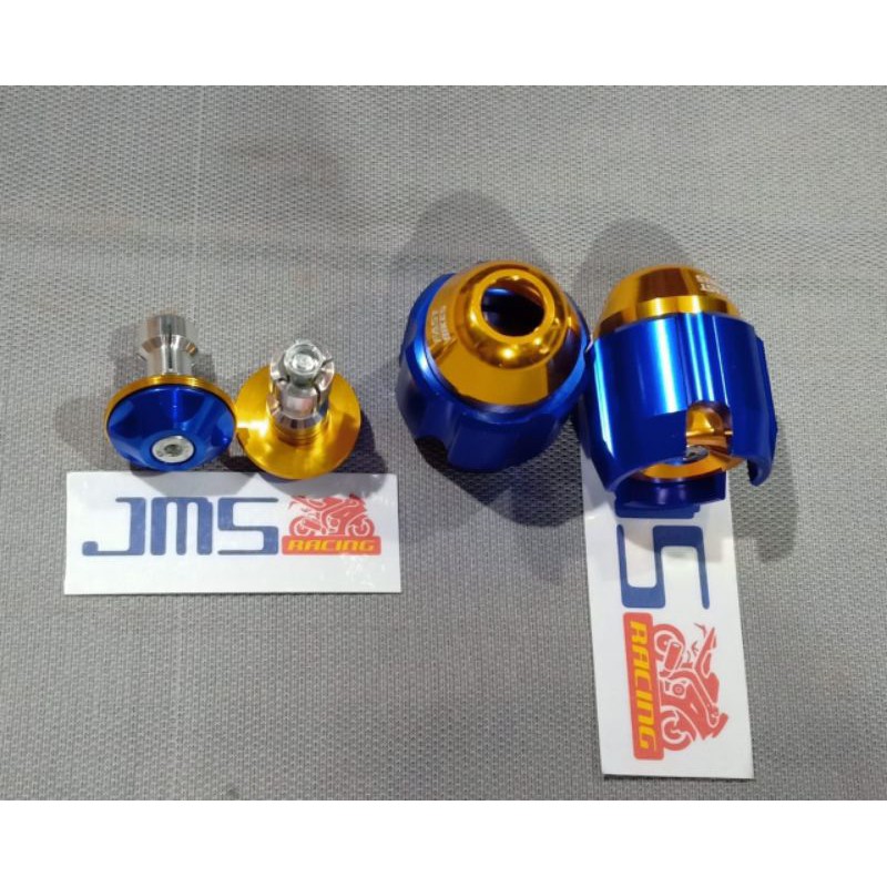 jalu as roda cnc plus jalu stang 2 tone tuton 1 set paket universar mio beat vario nmax aerox vixion