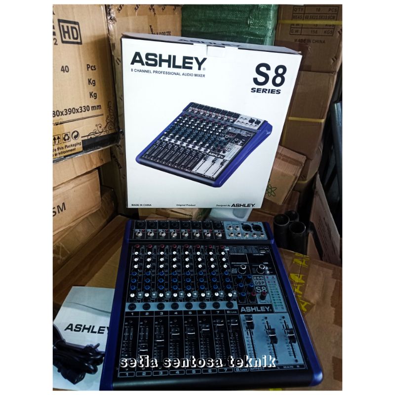 Mixer ASHLEY S8 SERIES S8 CH ORIGINAL NEW AUX BLUETOOTH USB