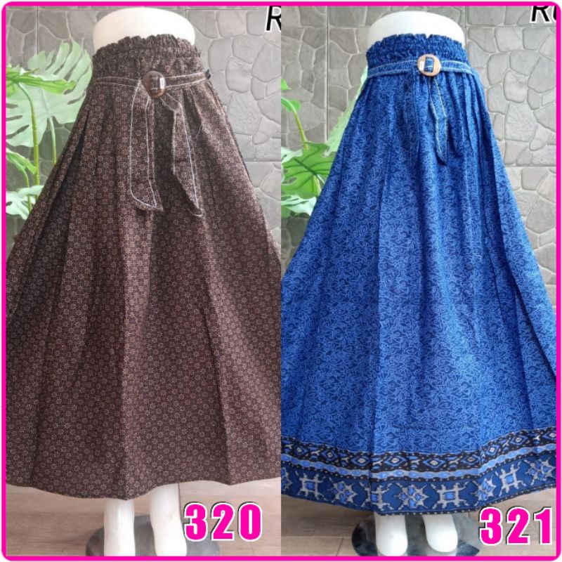 Rok klok batok bawahan payung batik katun