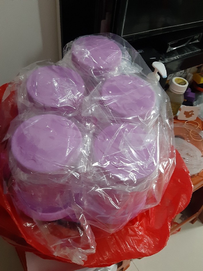 Toples Hanna Spin Toples Putar Cantik Wadah Simpan Kue Kering Isi 5 Toples