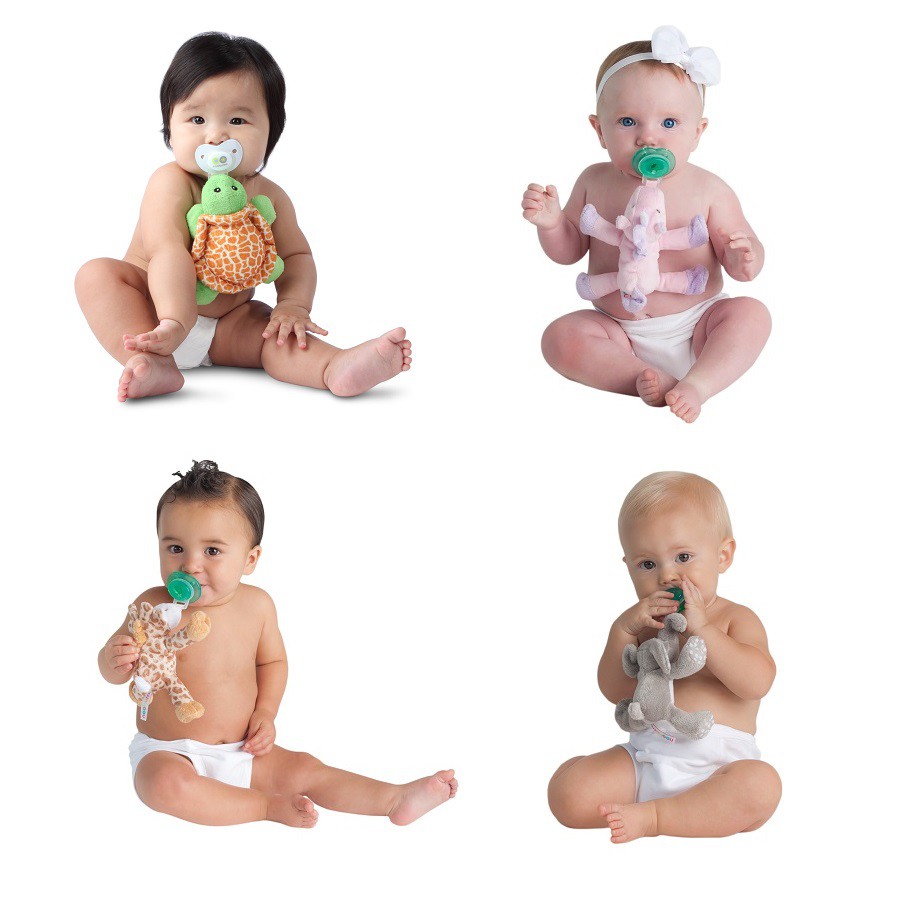 Nookums Buddies Paci Plushies Pacifier Plush Boneka Gantungan Empeng