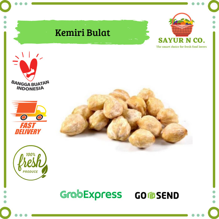 

Kemiri Bulat / Kemiri Utuh | Sayur N Co Bekasi