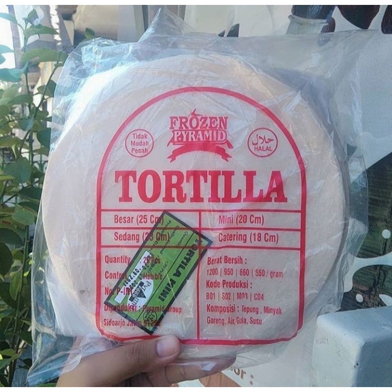 

Tortilla Kulit Kebab 17 cm isi 20 lembar