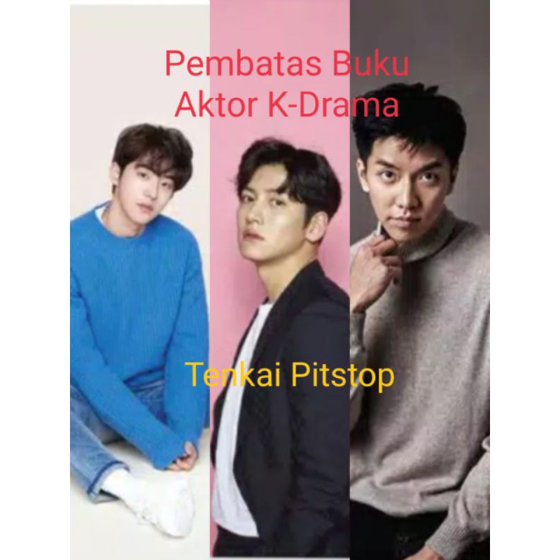 

8 lbr Bookmark/Pembatas Buku Aktor K-Drama/Drakor Lee Min-ho, Ji Chang Wook, Hyun Bin, Song Joong-ki