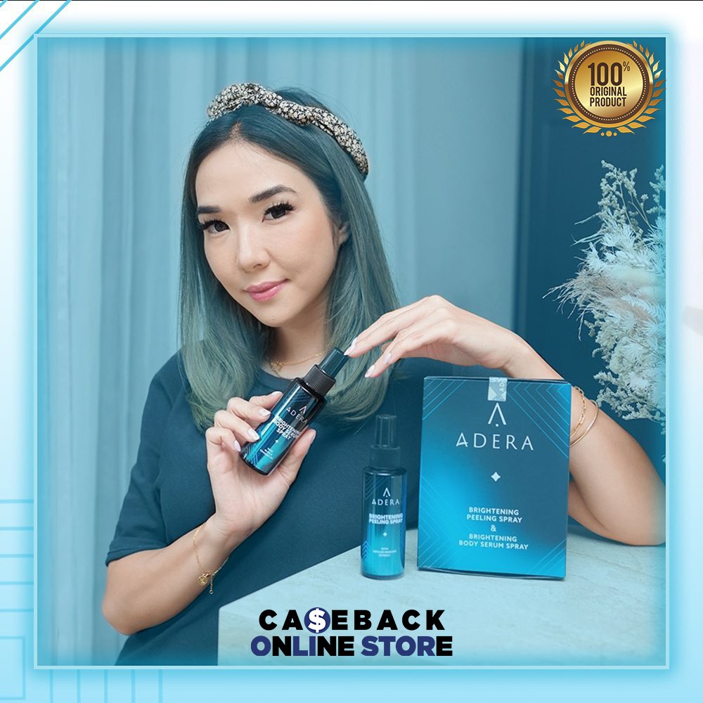 [ORIGINAL] Adera Brightening Whitening Body Spray & Body Serum Spray by "ADERA COSMETIC"