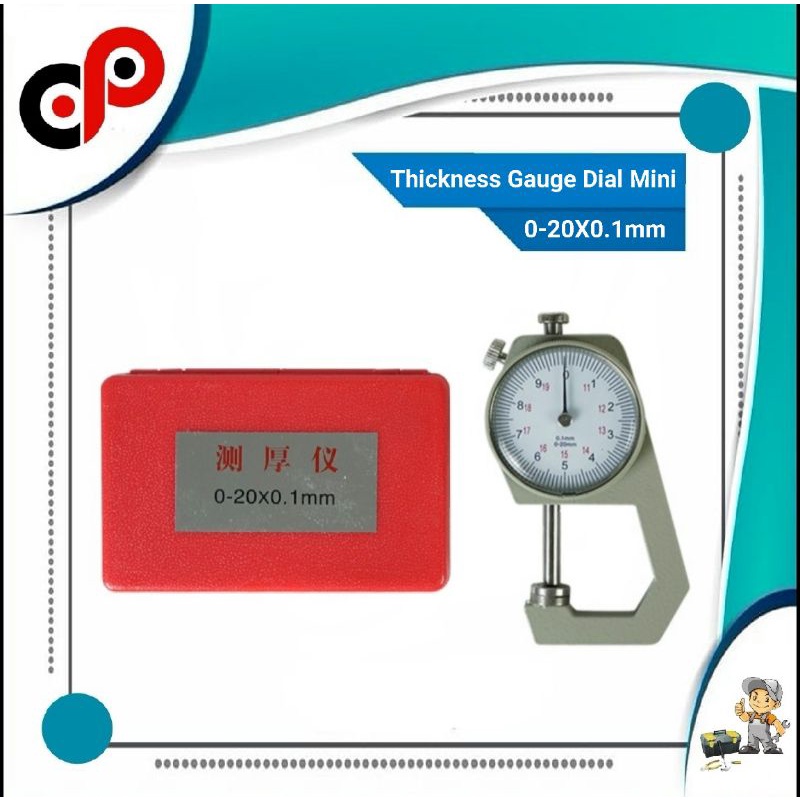 

Thickness Gauge Dial Mini / Test Ketebalan Kertas/Plastik Dial Mini