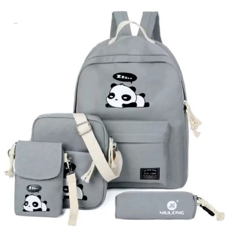 Tas Ransel sekolah anak sekolah cocok pake di musim panas panda tidur