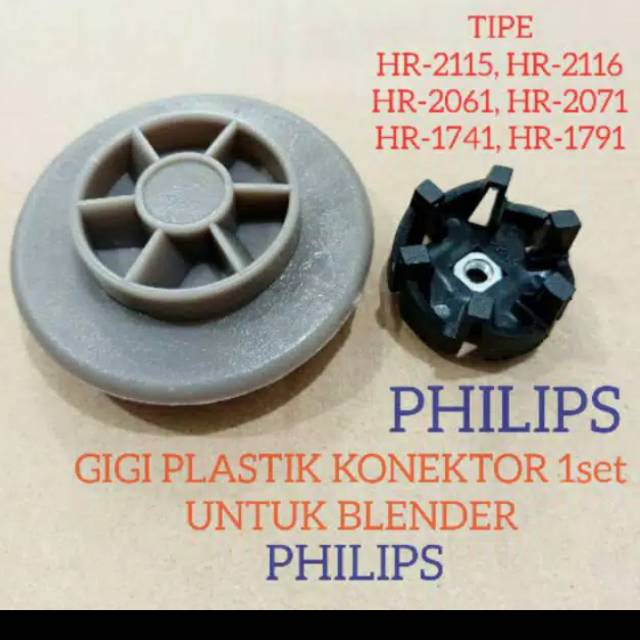 Gigi konektor 1set blender Philips untuk Tipe HR-2115 HR-2116 HR-2061 HR-2071 HR-1741 HR-1791