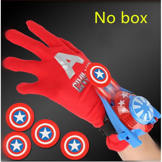 SARUNG TANGAN AVENGER KAPTEN AMERIKA TEMBAKAN PISTOL LENGAN SUPERHERO KAPTEN AMERIKA JUBAH SENJATA SUPER HERO AVENGERS