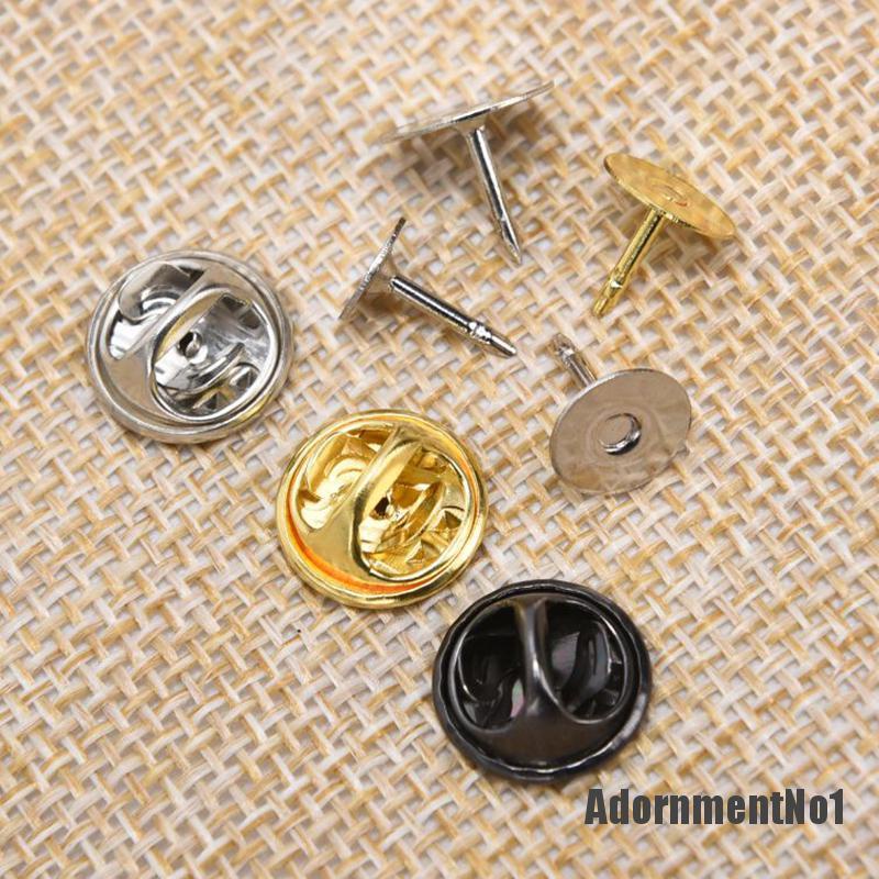 (Adornmentno1) 30pcs / Set Pin Bros Kupu-Kupu Bahan Tembaga Untuk Aksesoris Pakaian Diy