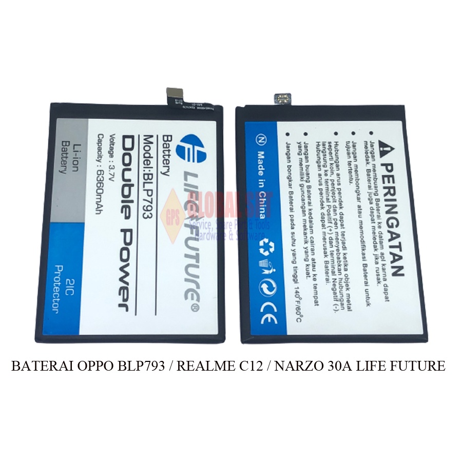 BATERAI REALME BLP793 LIFE FUTURE / BATRE / BATERE REALME C12 LF / NARZO 30A LF