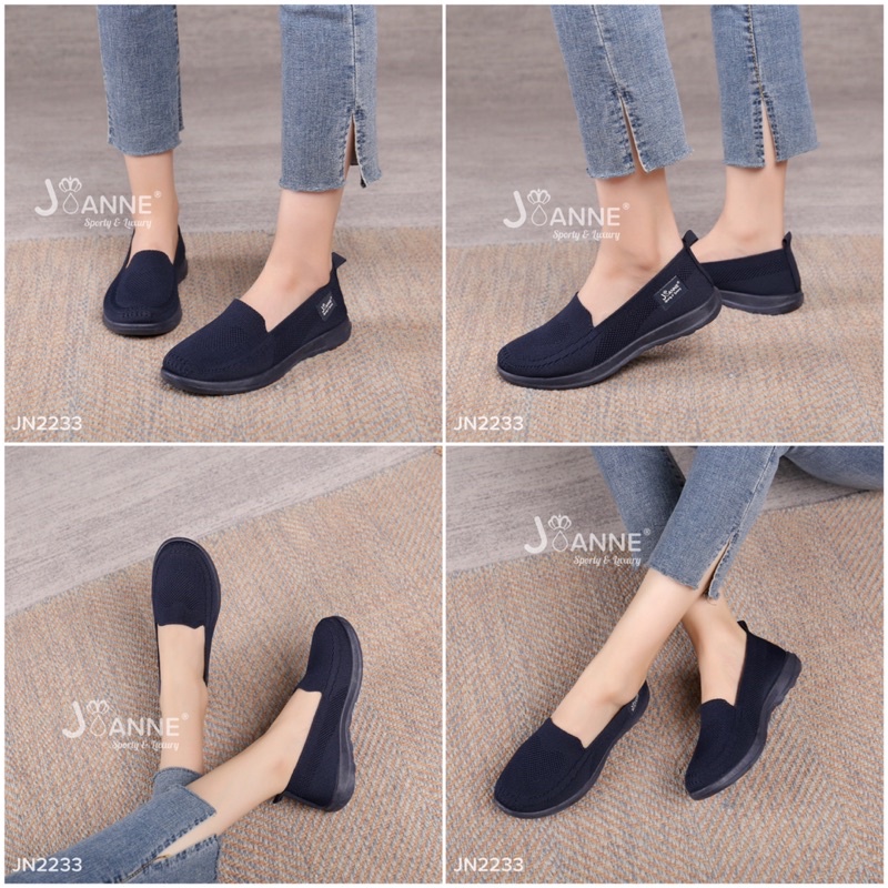 RESTOCK! [ORIGINAL] JOANNE FlyKnit Flat Shoes Sepatu Wanita #JN2233