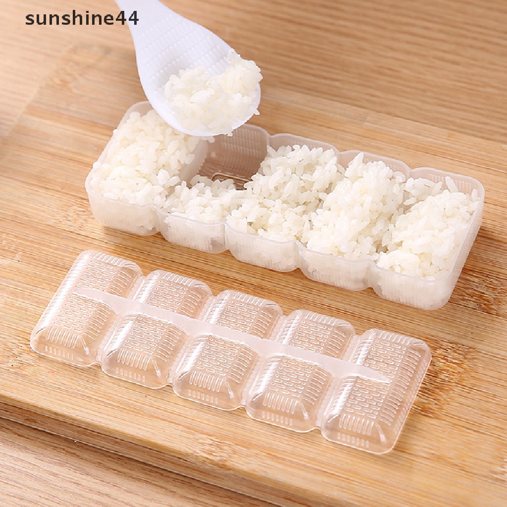 Sunshine 5Pcs / set Cetakan Sushi / Nigiri / Rice Ball DIY Anti Lengket