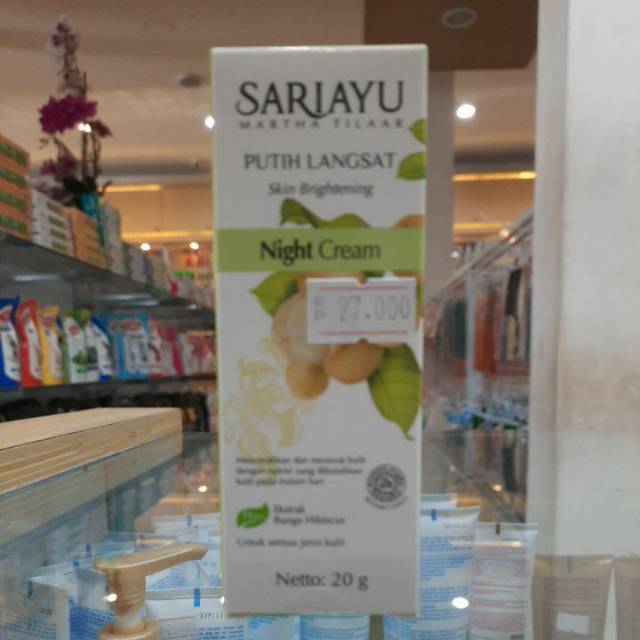 Sariayu night cream putih langsat