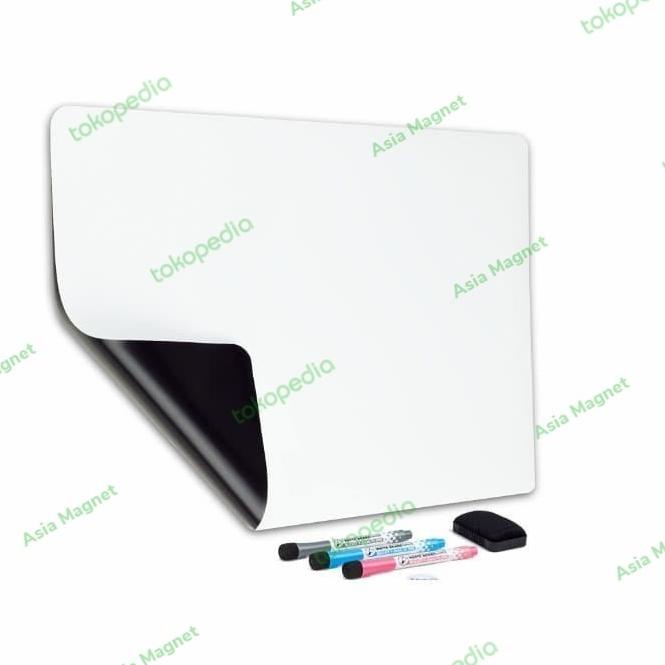 

PROMO Magnet Rubber White Board Papan tulis 100x60cm Tebal 0.7mm
