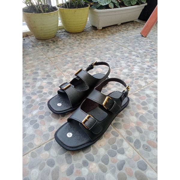 SB~ Sandal Flat Wanita ANYA Hitam