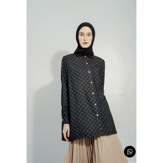 Monogram Shirt Black -Vivi Zubedi