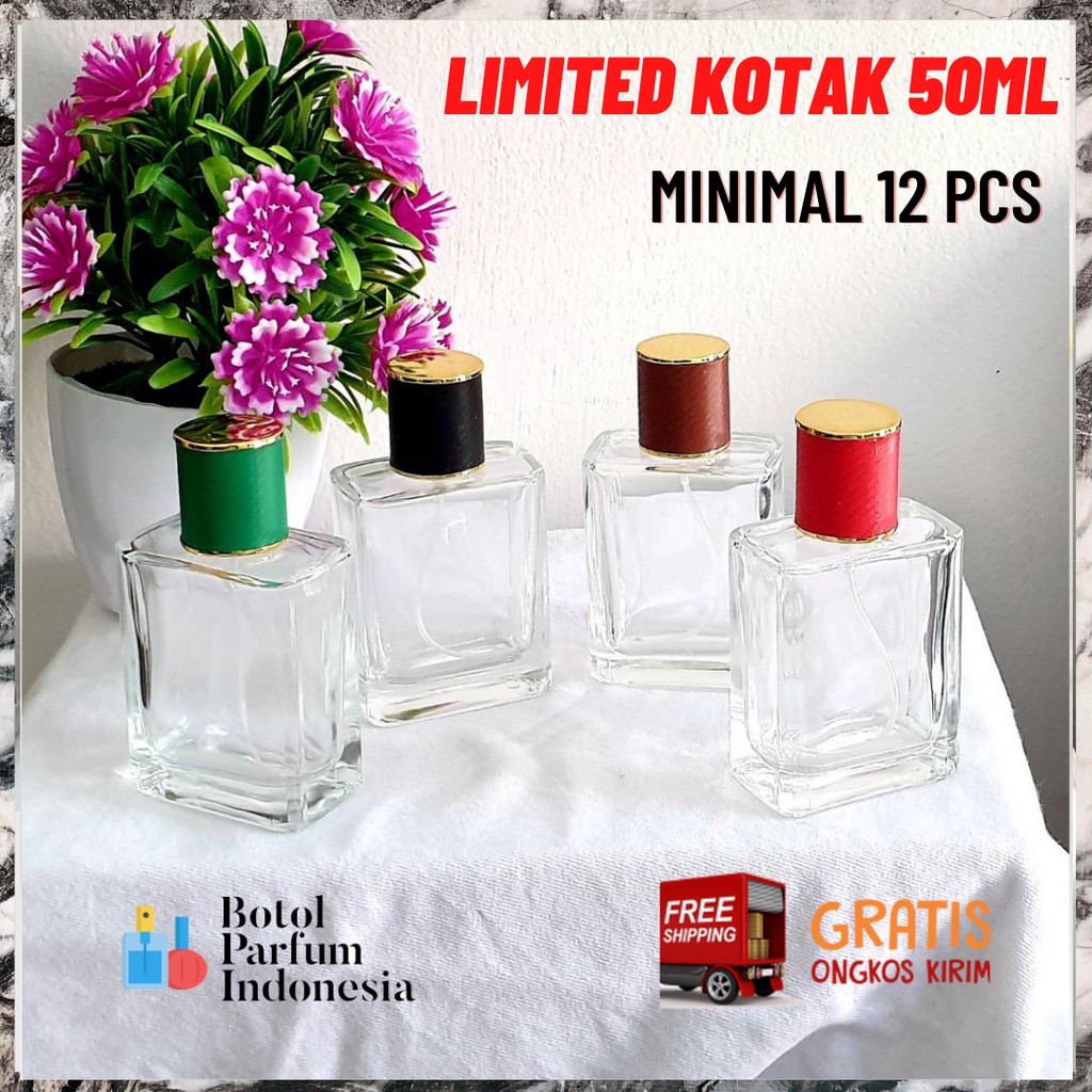 BOTOL PARFUM SPRAY KACA KOSONG 50 ML (CIGI DRAT 50 ML)