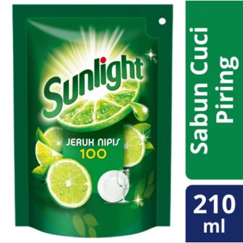Sunlight Cuci Piring Jeruk Nipis 1 dus 210 ml