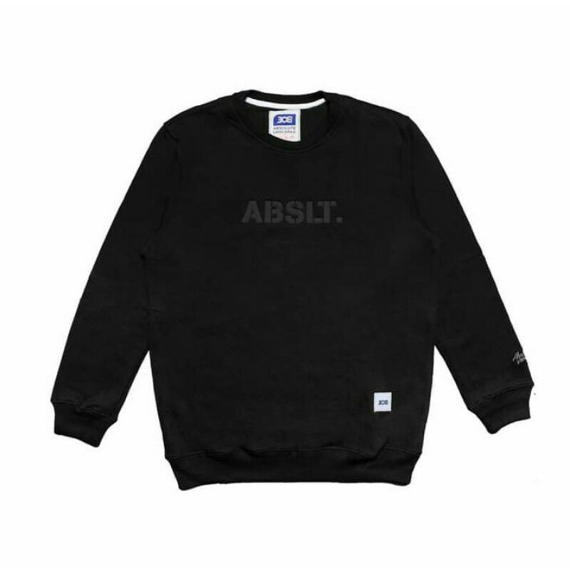 Abslt 308 Black Sweater Crewneck Unisex