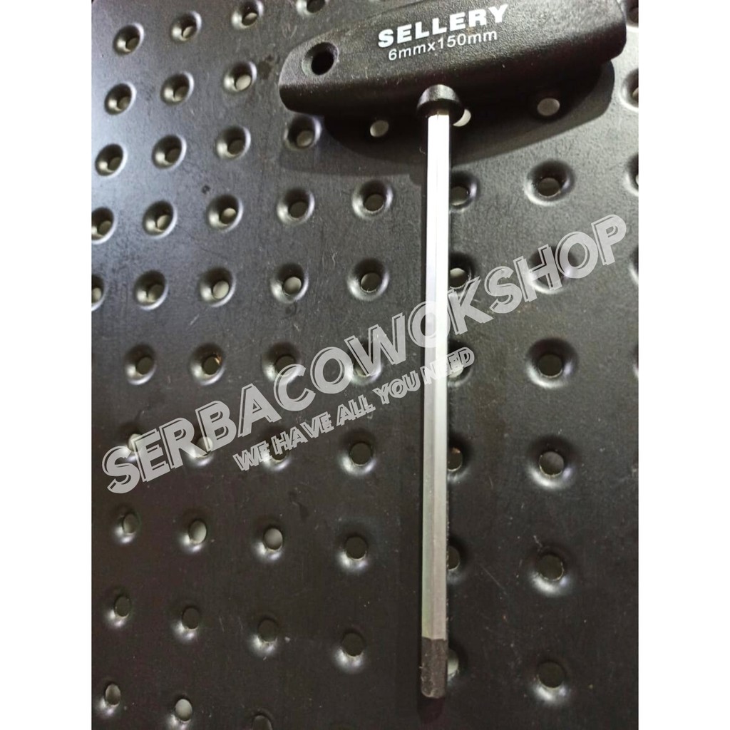 Sellery T Handle Hex Key L 6 mm x 150 mm Kunci L Model T 6mm Termurah Berkualitas