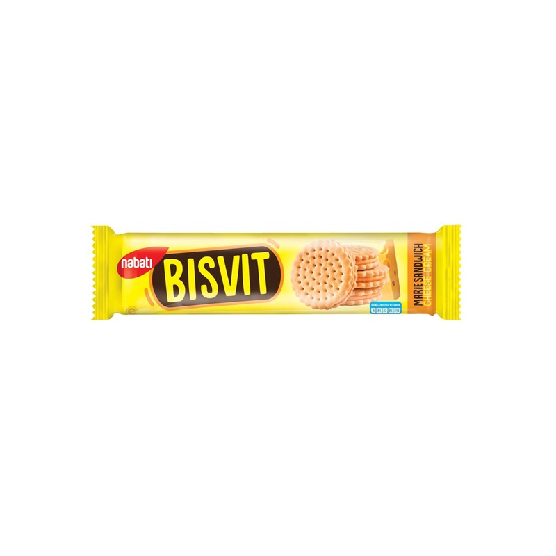 

Nabati Bisvit Marie Sandwich Cheese Cream 144G - Alhanan/04