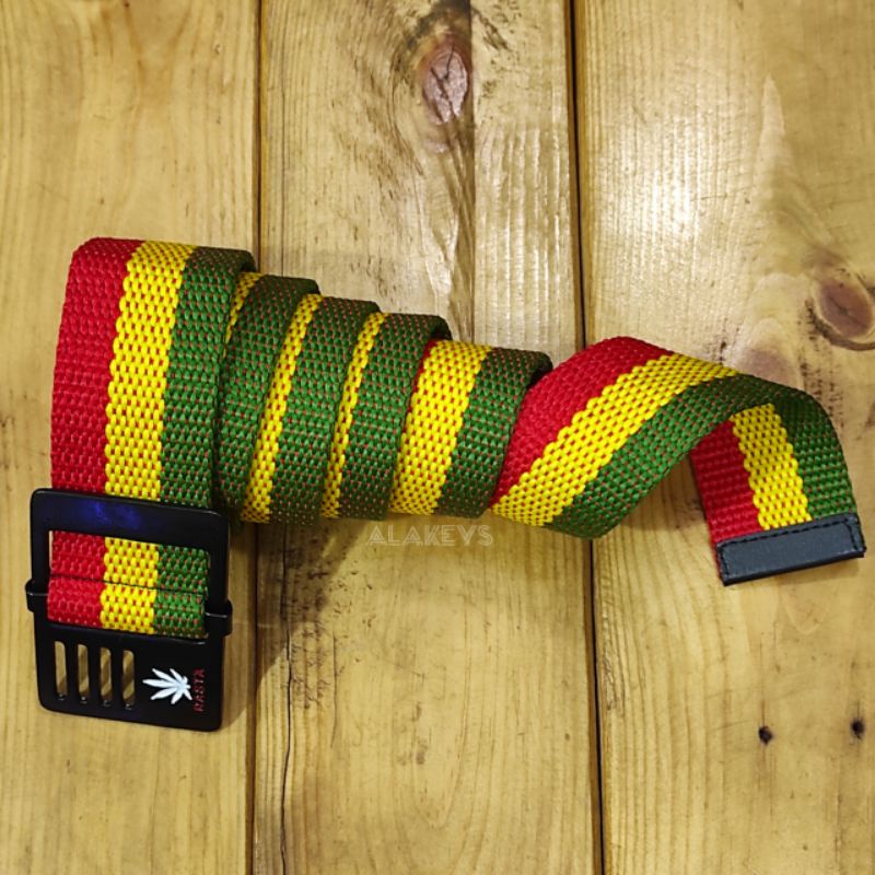 SABUK GESPER RASTA KANVAS BOB MARLEY