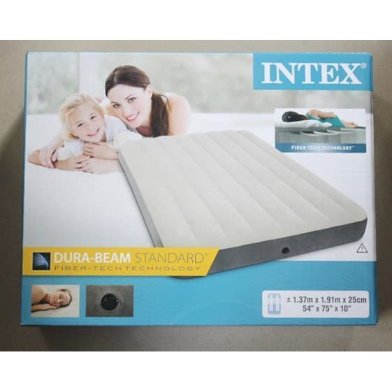 Intex 64708 Durabeam Double High Airbed   Kasur Angin Double  137x191