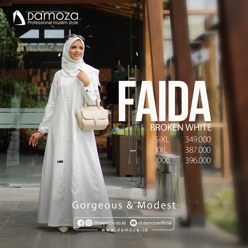 COUPLE FAIDA - RANA BROKEN WHITE | DISKON SARIMBIT DAMOZA TERBARU WARNA PUTIH