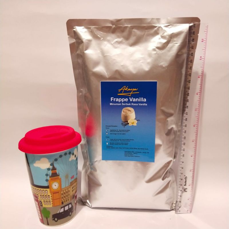 

Frappe Vanilla 1 kg/ 1.000 kg minuman bubuk merk Akaya