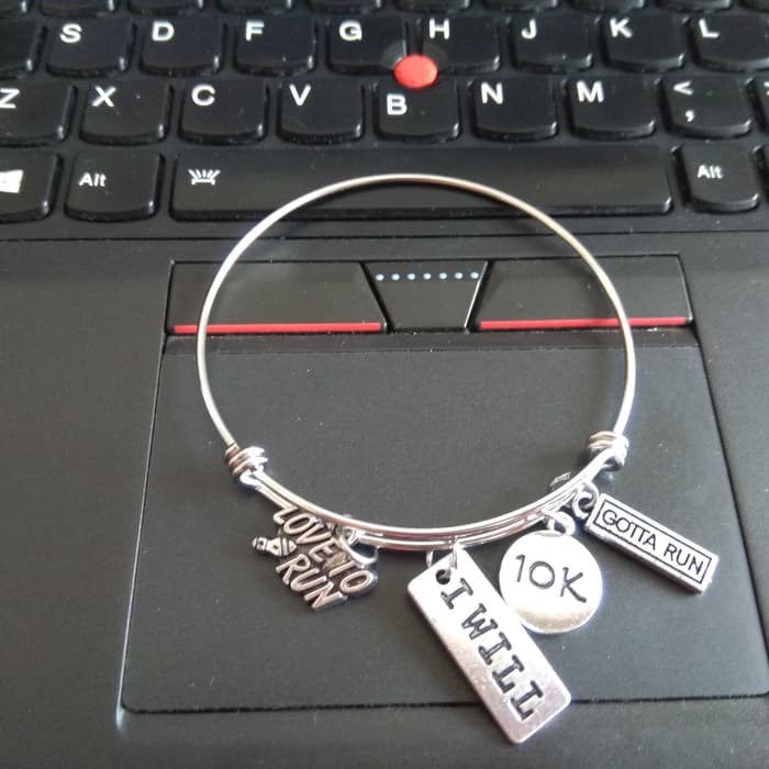 RUNNING BANGLE - 10K LOVE TO RUN - GOTTA RUN - I WILL - GELANG